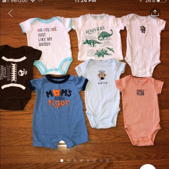 Carters Football Outfit 3 or 6 Months 3 Piece Set Brand New